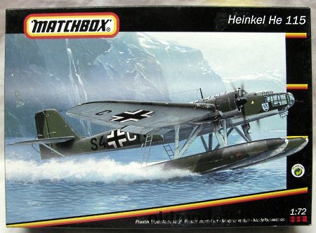 Matchbox 1/72 Heinkel He-115 - Swedish or Luftwaffe, 40405 plastic model kit